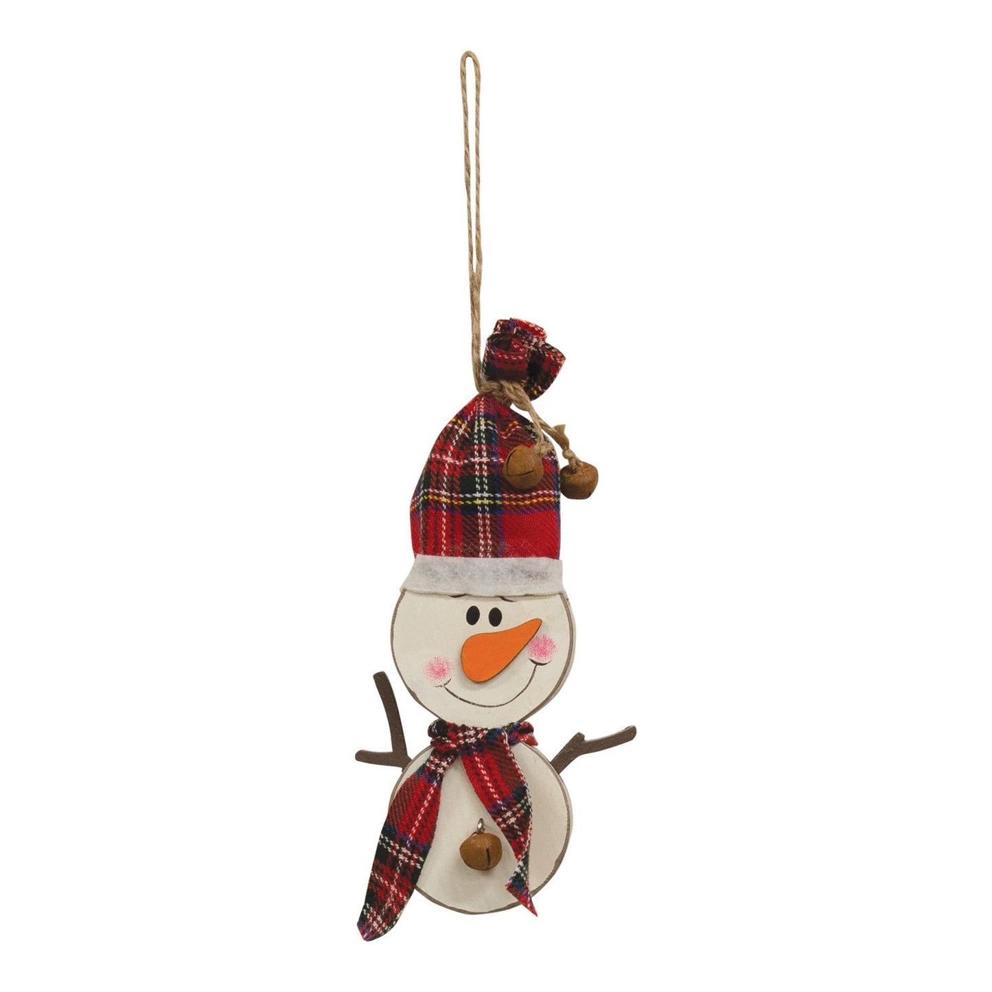 Chunky Happy Snowman Ornament