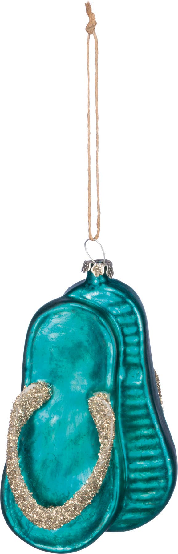 Glass Flip Flops Ornament