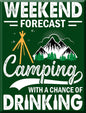 Magnet: Camping Chance Metal wrapped with printed media