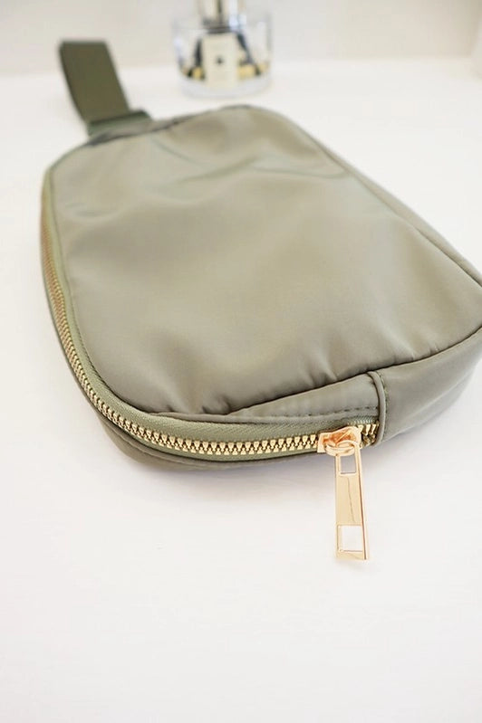 Solid Color Crossbody Fanny Pack Belt Bag