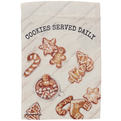 Cookies Served Daily Garden Flag